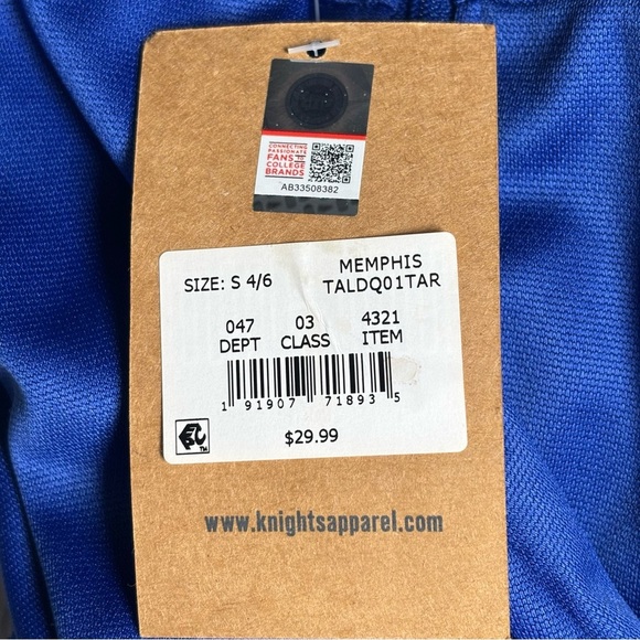 Rivalry Threads University of Memphis Mini Skirt-Blue-Women Small 4/6 - Picture 5 of 5